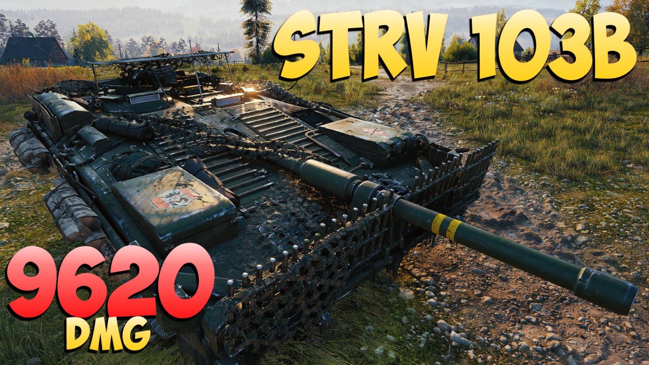 Strv 103B - 5 Фрагов 9.6K Урона - Решительный! - Мир Танков