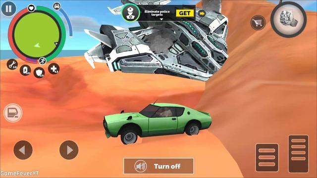 Vegas Crime Simulator 2 (Find Green Roadster Car in Desert) Vegas Fly Airplane - Android Gameplay H смотреть онлайн