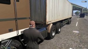 работаю дальнобойщиком в гта 5 франклин поработал на грузовике в GTA 5,