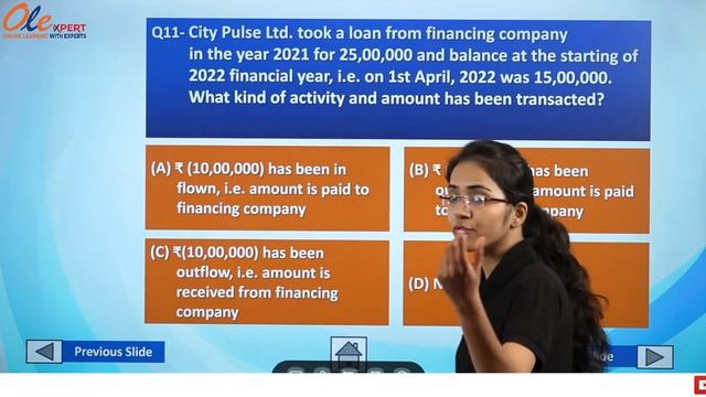 Unit VII-Cash Flow Statement | Accountancy | 28 June |CUET 2022 | OLExpert