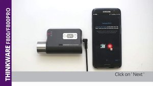 Thinkware F800/F800PRO: Connecting the Mobile App – Wi-Fi (Android)