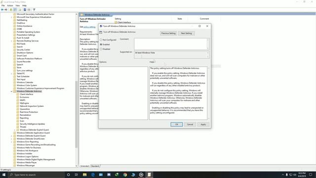 How to Disable or Enable Windows Defender in Windows 10 смотреть онлайн