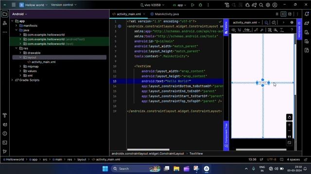 Creating First Application in Android Studio in 2024  #LearnCoding #AndroidDev #HelloWorldChallenge