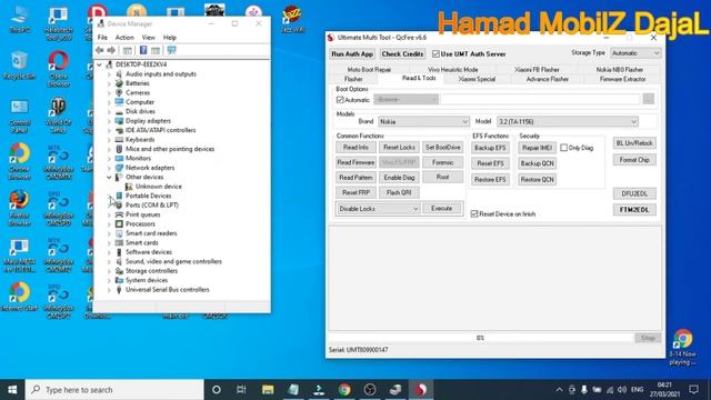 Nokia 3.2 TA-1156 Unlock Bootloader Android10 With UMT Pro 2021
