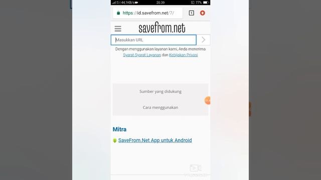 Tutorial cara download vidio youtube |dari save from net 2020 #youtuberpemula