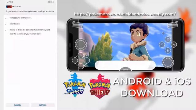 Pokemon Sword and Pokemon Shield Android Emulation Gameplay APK OBB