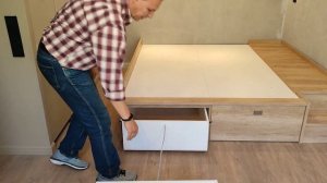 Подиум - это удобная альтернатива кровати с подъёмным механизмом.