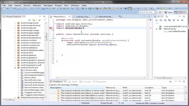 Lab 7 Motion Step1 Import Android hardware смотреть онлайн