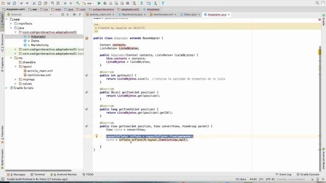 Curso de Android de 0: ListView Personalizado usando Adaptadores Parte 1 смотреть онлайн
