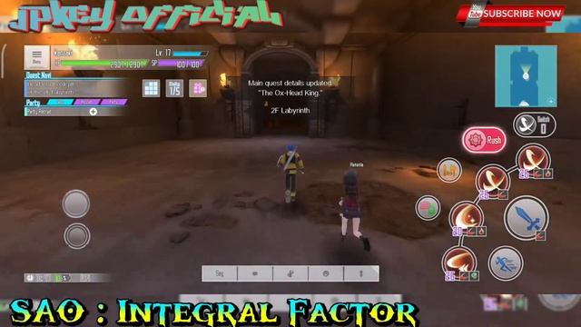 2F Boss Asterios the Taurus King || SAO Integral Factor Game Android IOS || JPKey смотреть онлайн