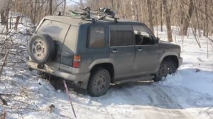Isuzu Bighorn on ice
