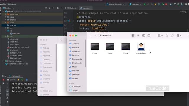 How to set profile image in flutter | Android Studio | Flutter Tutorial Part 10