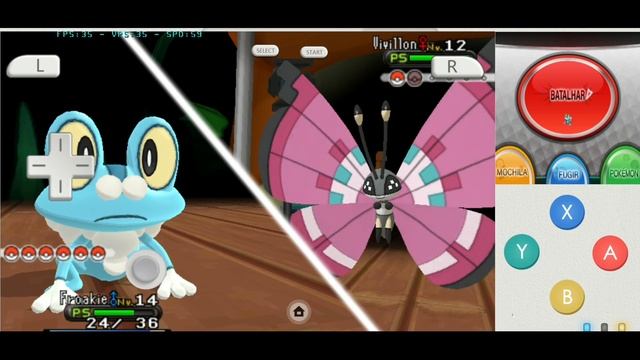 Pokémon X para ANDROID rodando a 60fps no CITRA MMJ+DESEMPENHO+VELOCIDADE смотреть онлайн