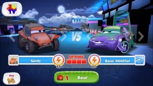 Disney Cars Sandy Dunes vs Chick Hicks, Blue Grit | Cars Fast as Lightning