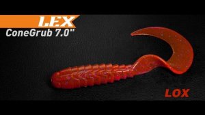 Карта цветов твистеров Lex Cone Grub.