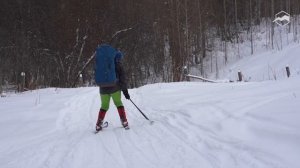 Техника спуска на туристических лыжах