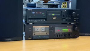 SONY TC-F611S  90er High - End Tape Deck & SABA CD-360 70er , 80er Vintage Cassette deck ( Black)