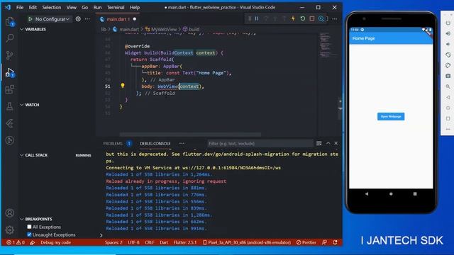Flutter | How to load webpage into mobile app? | Flutter WebView