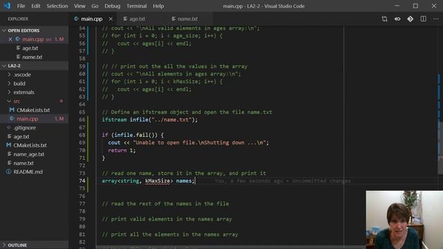 Reading a string from a file смотреть онлайн