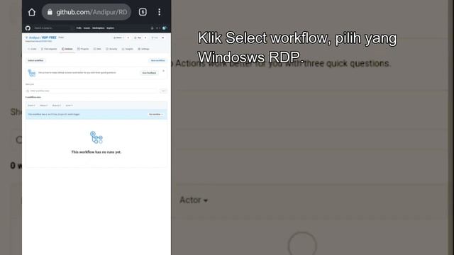 Cara membuat RDP Gratis di Github