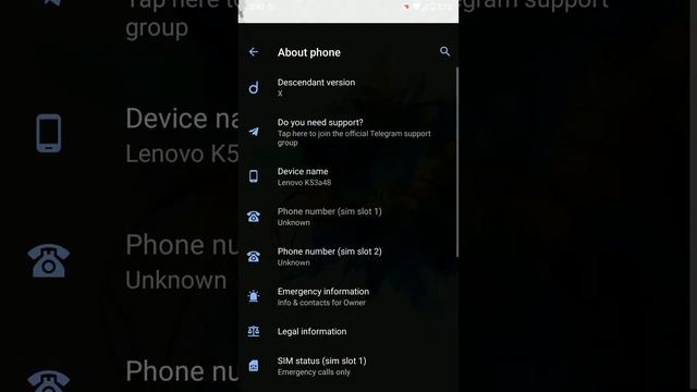 Lenovo K6 Note | Descendant X gsi | Android 10 смотреть онлайн