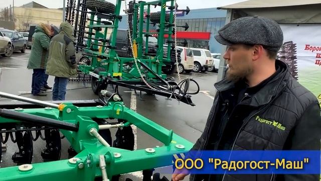 Дисковая борона "Бабочка" с возможностью транспортировать по дорогам общей сети