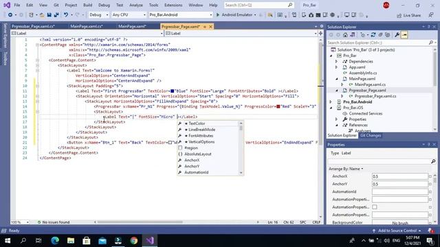 Progress Bar Showing Negative Values| Xamarin Forms C# смотреть онлайн