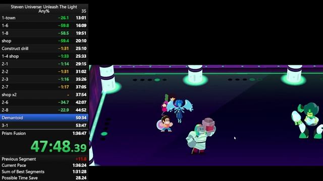 Steven universe unleash the light speedrun any% 1:33:24 смотреть онлайн
