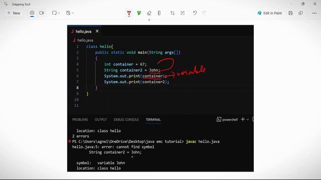 #04 Variables and Datatypes in Java | In Tamil | Java Tutorial Series | Error Makes Clever