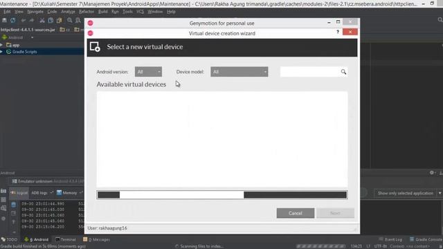 #TutorialAndroid 2. Cara memasangkan atau menginstal Genymotion pada Android Studio
