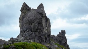 Чудо природы. Скала Хаски, Камчатка.