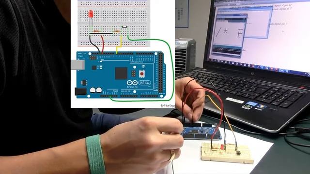 Arduino MEGA ADK - PRACTICA 4 - Contadores - Serial Monitor смотреть онлайн