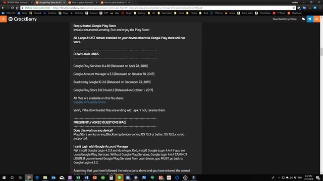 Having Trouble with the Google Play Store on BB10? Here's Why. And Why It Maybe Time To Move On смотреть онлайн