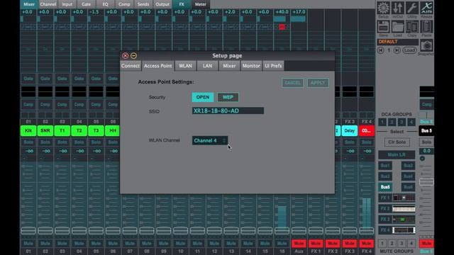 WiFi Part 2 - MIDAS MR18 + BEHRINGER X-AIR XR18 XR16 XR12 X18