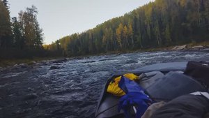 Порог на реке Кия вверх