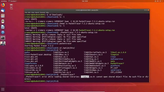 Install Packet Tracer 7.2.2 on Ubuntu Desktop 18.04 смотреть онлайн