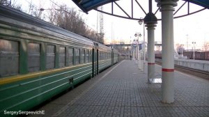 Электропоезд ЭР2Т-7185 станция Москва-Сортировочная