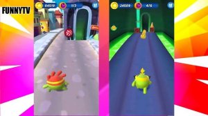 Om Nom Run - OM NELLE vs OM NOM - Who Is Faster ?