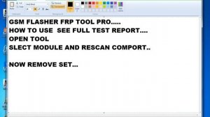 Gsm Flasher FRP Tool Pro Test Report 100% Working
