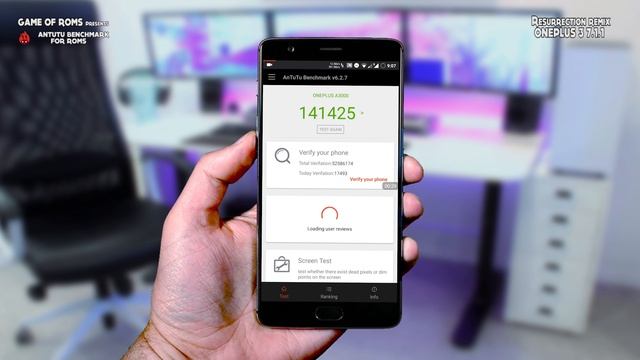 Antutu Score Resurrection Remix 7.1.1 Oneplus 3 / 3t смотреть онлайн