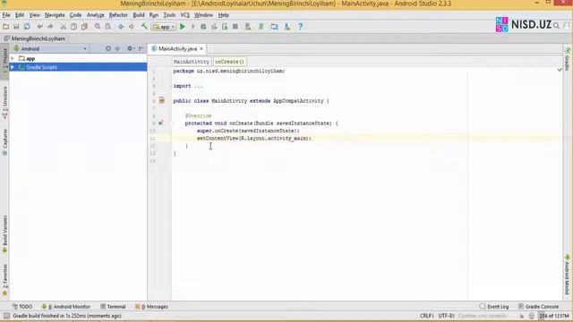 07 Android OSga dasturlar yaratish - Andoid Studioga android qurilmalarni ulash смотреть онлайн