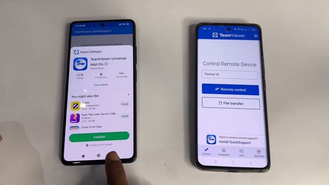 How to connect Android phone with another phone | Share Phone screen with Teamviewer смотреть онлайн