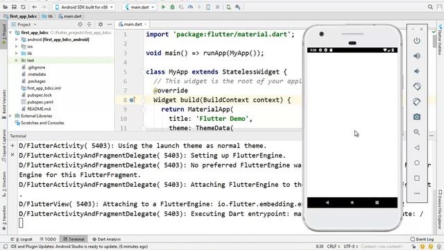 Part 2 - FLUTTER Framework for Native Cross Platform Mobile Development -  Getting Started