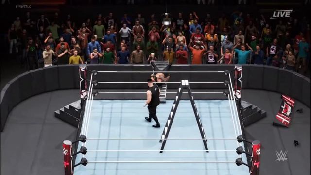 ROMAN REIGNS VS KEVIN OWENS TLC MATCH FOR WWE CHAMPIONSHIP WWE2K20 смотреть онлайн
