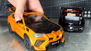 Железная машинка Ламборгини (Ламба) Урус / Lamborghini Urus с паром, имитацией выхлопа