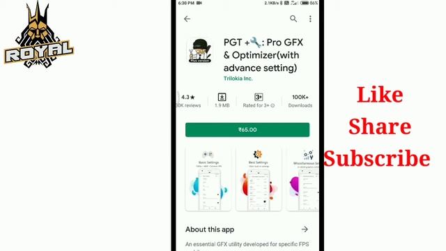 pgt + pro gfx & optimizer( advanced settings)| Best Gfx tool for pubg mobile | pgt + pro settings