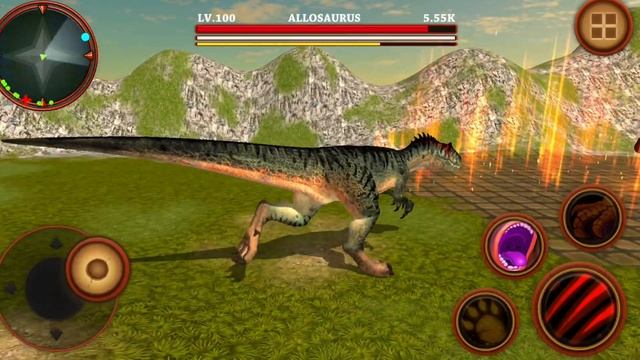Best Dino Games - Allosaurus Simulator Dinosaur Survival Battle 3D Android Gameplay смотреть онлайн