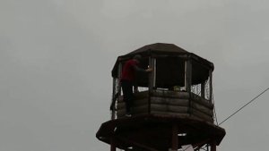 Трюк  падения с высоты 9 этажа