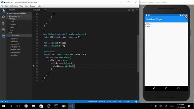 Flutter SDK Tutorial - Stateless Widgets! (App Development)