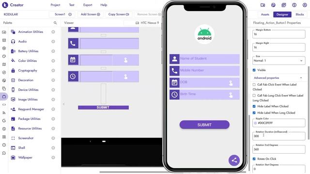 Kodular Floating Action Button Design and Block tutorial |Kodular tutorial | Tutorial no.5 смотреть онлайн